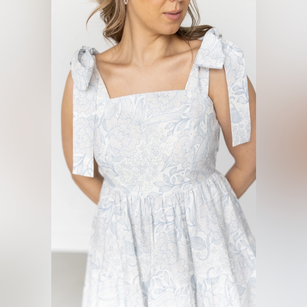 Kathleen Maeve “Molly” dress blue & white size M (NWT)